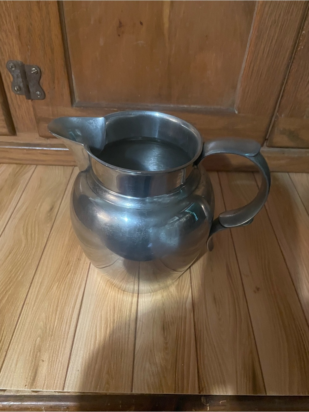 Pewter pitcher by Worcester Silver Company, England